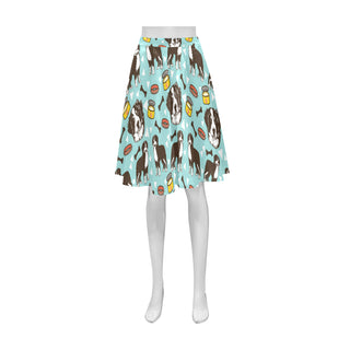 Bernese Mountain Pattern Athena Women's Short Skirt - TeeAmazing