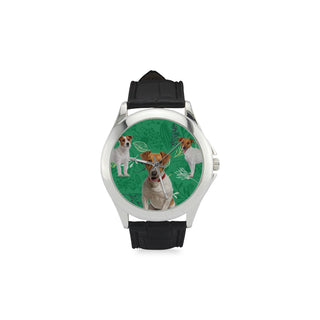 Jack Russell Terrier Lover Women's Classic Leather Strap Watch - TeeAmazing