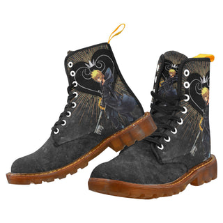 Kingdom Hearts Lover Black Boots For Women - TeeAmazing