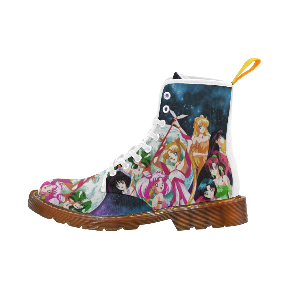 Sailor Scouts White Boots For Men - TeeAmazing