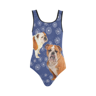 English Bulldog Lover Vest One Piece Swimsuit - TeeAmazing
