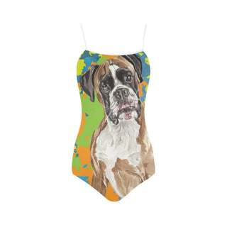 Boxer Water Colour No.2 Strap Swimsuit - TeeAmazing