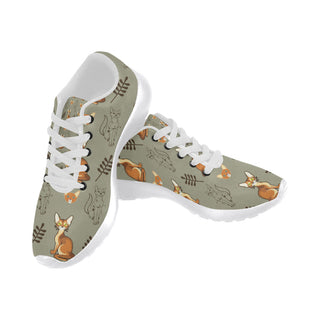 Abyssinian White Sneakers for Women - TeeAmazing