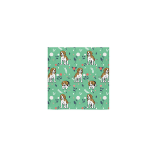 Beagle Flower Square Towel 13“x13” - TeeAmazing
