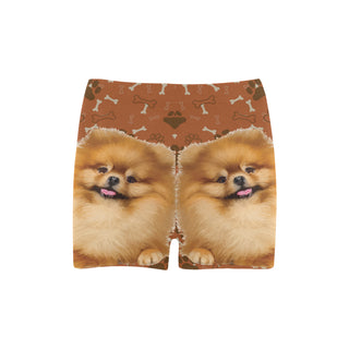 Pomeranian Dog Briseis Skinny Shorts (Model L04) - TeeAmazing