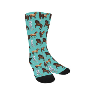 Horse Pattern Trouser Socks - TeeAmazing