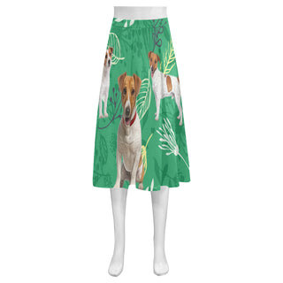 Jack Russell Terrier Lover Mnemosyne Women's Crepe Skirt (Model D16) - TeeAmazing