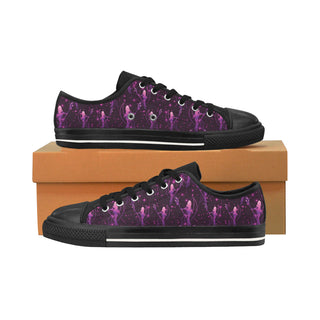 Sailor Saturn Black Men's Classic Canvas Shoes/Large Size - TeeAmazing