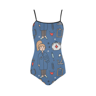 Pharmacist Pattern Strap Swimsuit - TeeAmazing