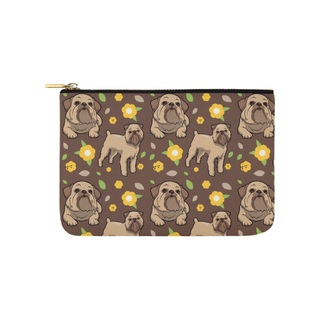 Brussels Griffon Flower Carry-All Pouch 9.5''x6'' - TeeAmazing