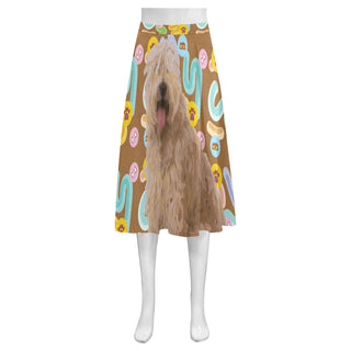Soft Coated Wheaten Terrier Mnemosyne Women's Crepe Skirt (Model D16) - TeeAmazing