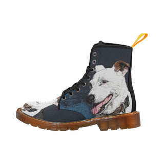 Jack Russell Terrier Painting Black Boots For Women - TeeAmazing