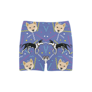 Canaan Dog Briseis Skinny Shorts (Model L04) - TeeAmazing