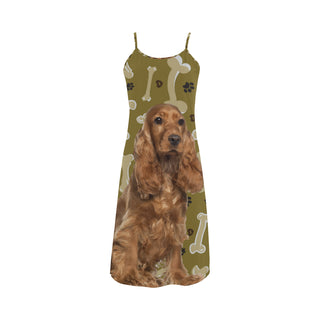 Cocker Spaniel Dog Alcestis Slip Dress - TeeAmazing
