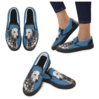 Dalmatian Dog Women's Slip-on Canvas Shoes - TeeAmazing