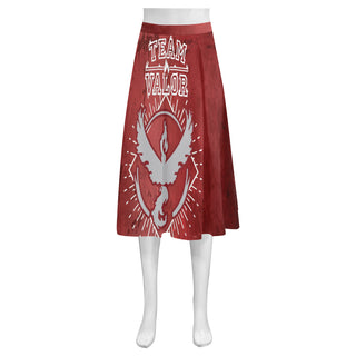 Team Valor Mnemosyne Women's Crepe Skirt (Model D16) - TeeAmazing