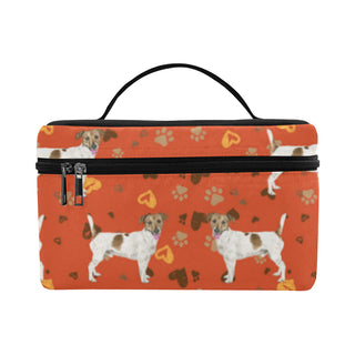 Jack Russell Terrier Water Colour Pattern No.1 Cosmetic Bag/Large - TeeAmazing