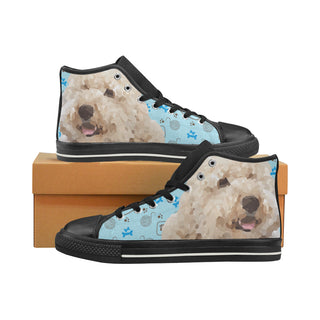 Labradoodle Black High Top Canvas Women's Shoes/Large Size - TeeAmazing