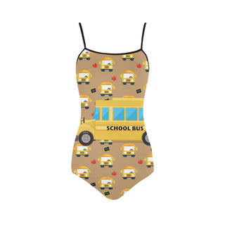 School Bus Strap Swimsuit - TeeAmazing