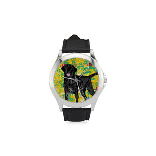 Black Lab Women's Classic Leather Strap Watch - TeeAmazing