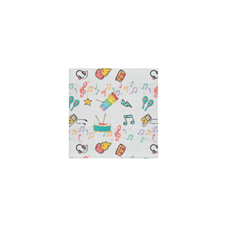 Cute Music Square Towel 13x13 - TeeAmazing