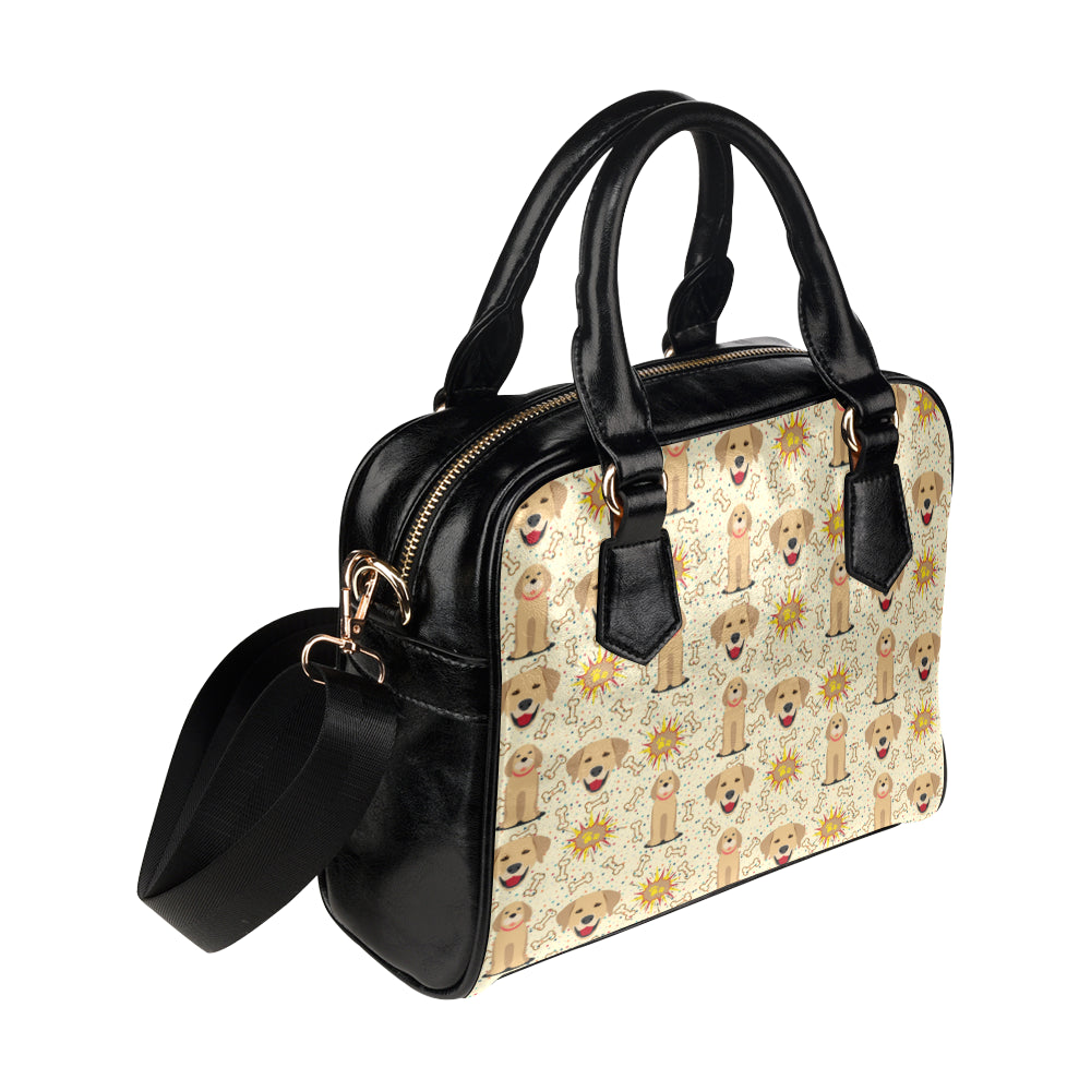 Golden Retriever Pattern Shoulder Handbag - TeeAmazing