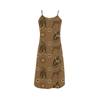 Doberman Alcestis Slip Dress - TeeAmazing