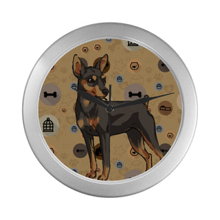 Miniature Pinscher Dog Silver Color Wall Clock - TeeAmazing
