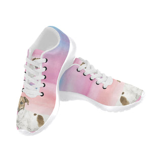Jack Russell Terrier Water Colour No.1 White Sneakers Size 13-15 for Men - TeeAmazing