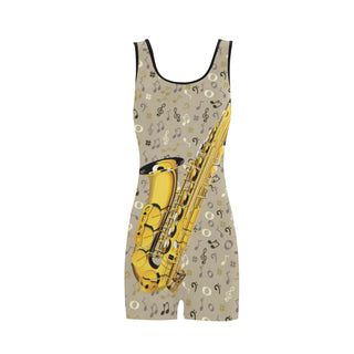 Saxophone Classic One Piece Swimwear - TeeAmazing