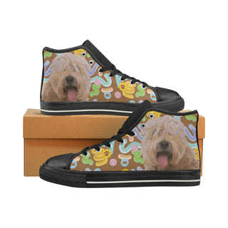 Soft Coated Wheaten Terrier Black Men’s Classic High Top Canvas Shoes - TeeAmazing