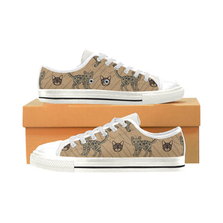 Cheetoh White Low Top Canvas Shoes for Kid - TeeAmazing
