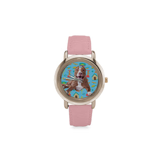 Pit bull Women's Rose Gold Leather Strap Watch - TeeAmazing