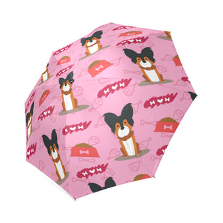 Papillon Pattern Foldable Umbrella - TeeAmazing