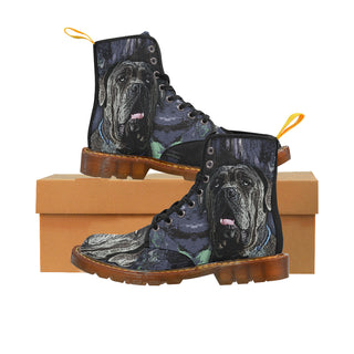 Neapolitan Mastiff Black Boots For Women - TeeAmazing