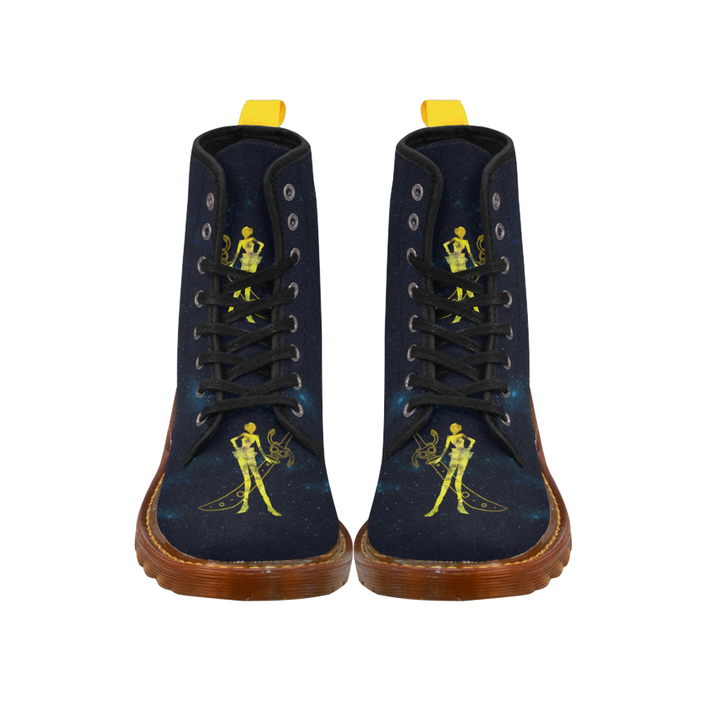 Sailor Uranus Black Boots For Men - TeeAmazing