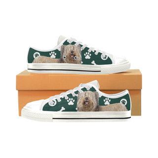 Skye Terrier White Men's Classic Canvas Shoes - TeeAmazing