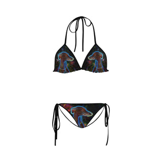 Italian Greyhound Glow Design 2 Custom Bikini Swimsuit - TeeAmazing