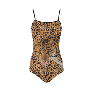 Leopard Strap Swimsuit - TeeAmazing