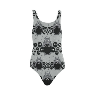 Totoro Pattern Vest One Piece Swimsuit - TeeAmazing
