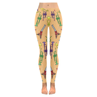 Marching Band Pattern Low Rise Leggings (Invisible Stitch) (Model L05) - TeeAmazing
