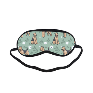 Airedale Terrier Flower Sleeping Mask - TeeAmazing