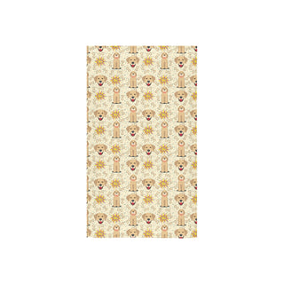 Golden Retriever Pattern Custom Towel 16"x28" - TeeAmazing