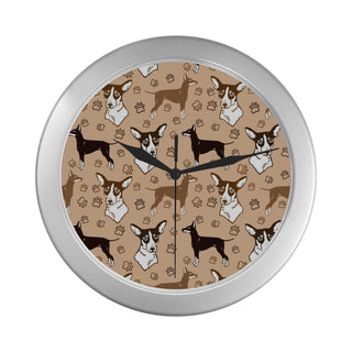 Manchester Terrier Silver Color Wall Clock - TeeAmazing