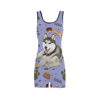 Siberian Husky Dog Classic One Piece Swimwear - TeeAmazing