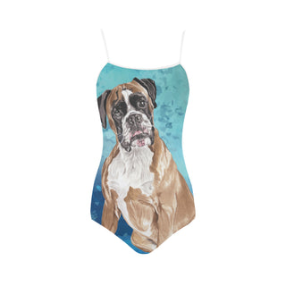 Boxer Water Colour Strap Swimsuit - TeeAmazing