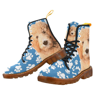 Goldendoodle Black Boots For Women - TeeAmazing