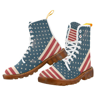 4th July V2 White Boots For Men - TeeAmazing