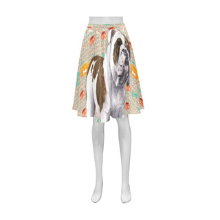 English Bulldog Athena Women's Short Skirt - TeeAmazing