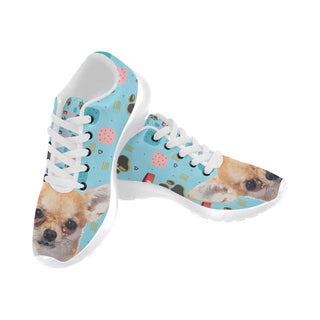 Chihuahua White Sneakers for Men - TeeAmazing